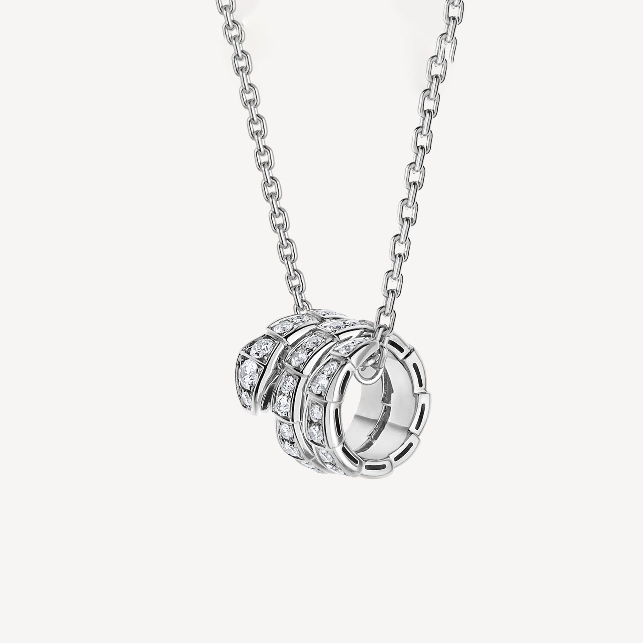 18K BVLGARI Serpenti Viper Pave Diamonds Necklace