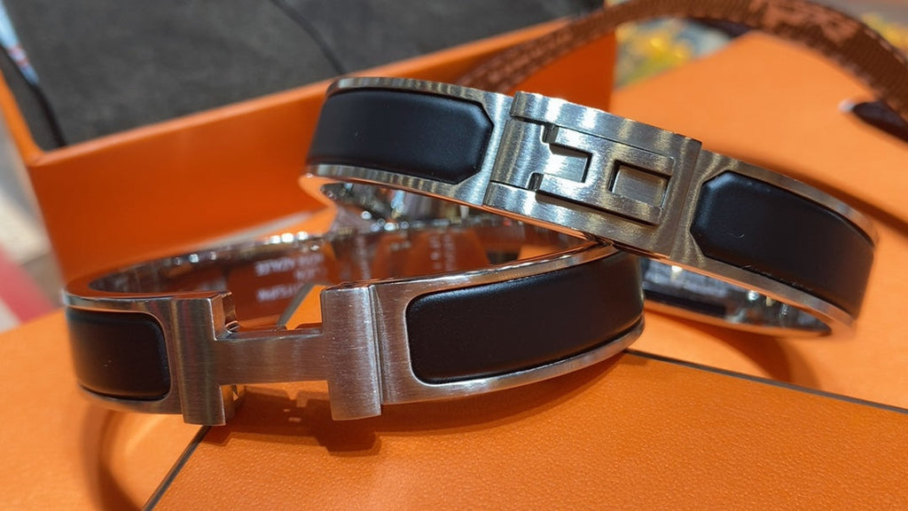 18K Jet Black Hermes Bracelet
