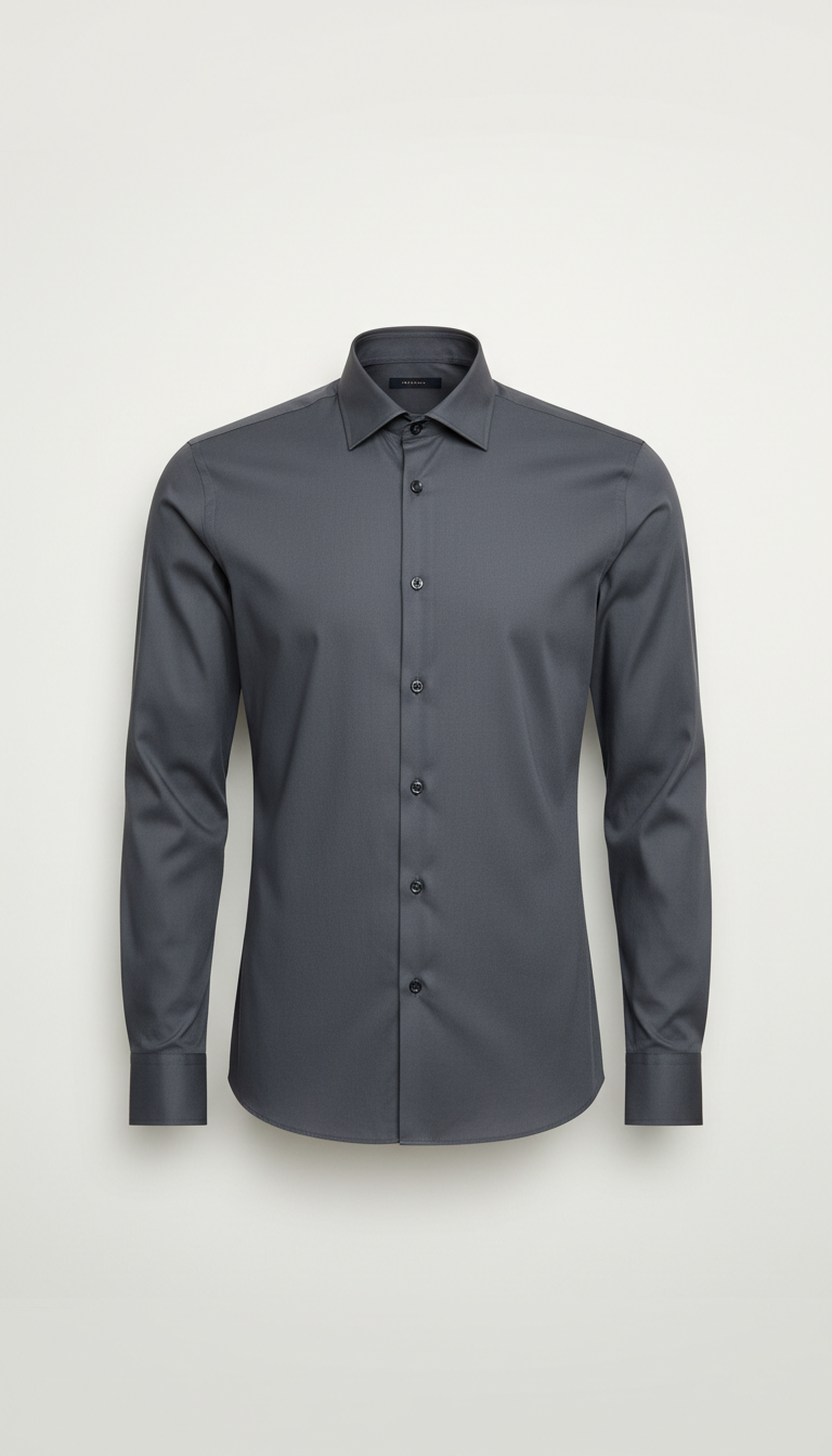 Slim Fit Cotton Dress Shirt White