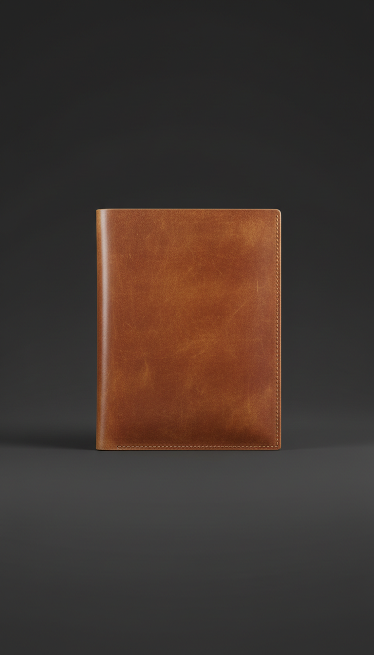 Burnished Copper Leather Folio