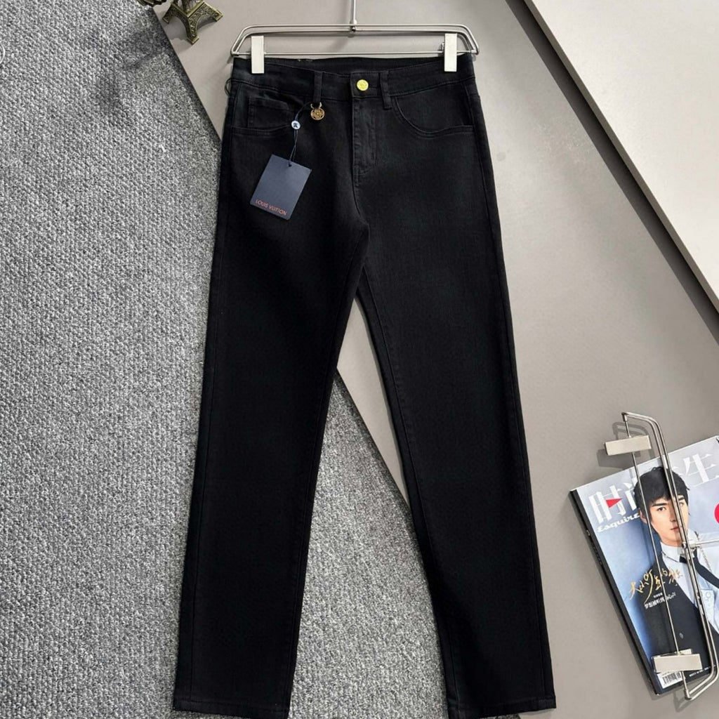 Louis Vuitton Logo-Embroidered Jeans