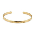 18K Double Gucci Icon Open Cuff Bracelet